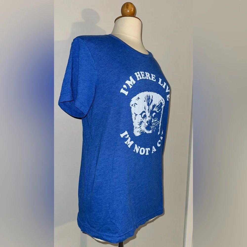 KY For KY Zoom Cat T Shirt Funny Graphic Size Medium
